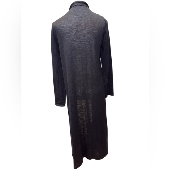 Eileen Fisher 100% Wool Long Open Cardigan- Size Medium - Picture 3 of 6